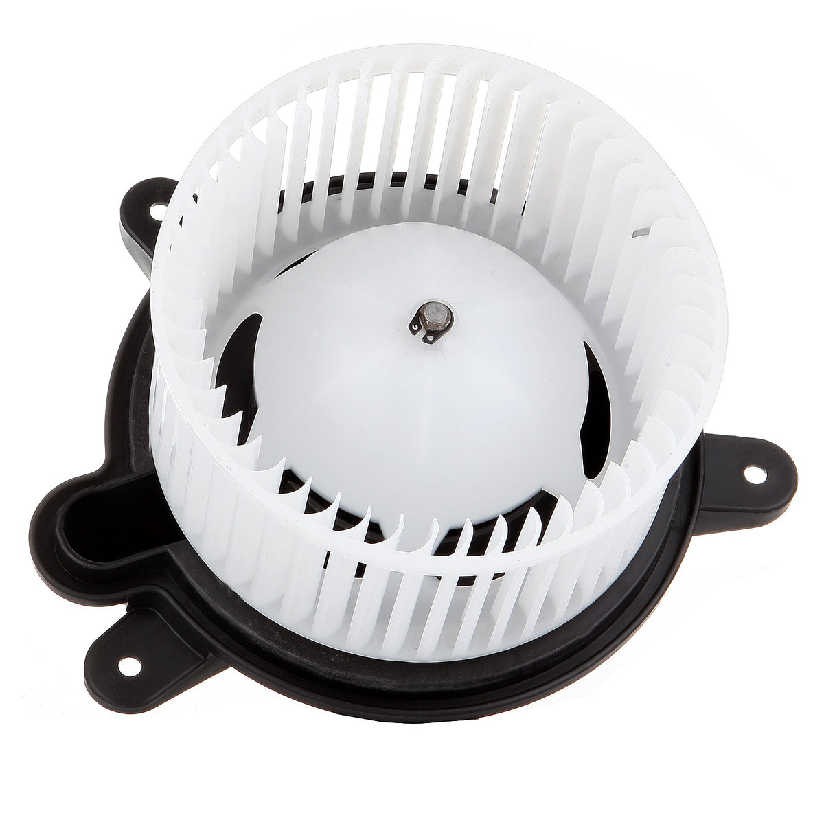 ECCPP front view of blower motor showing mounting flanges and clean finish for easy fitment