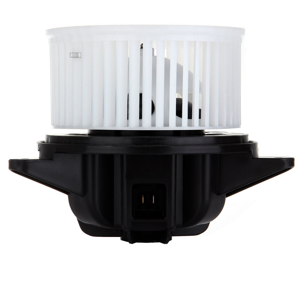ECCPP blower motor next to ruler demonstrating compact size for accurate fitment