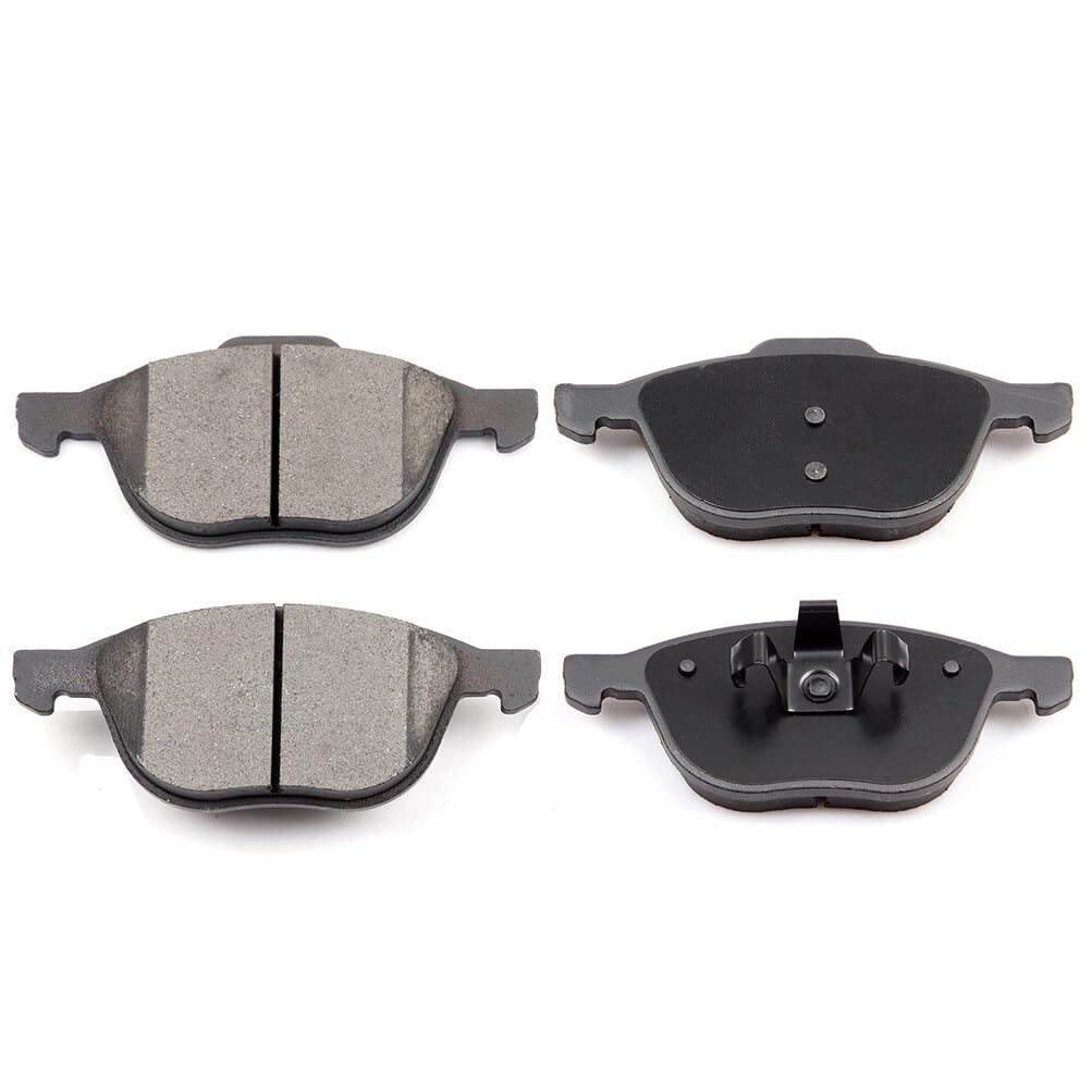 ECCPP D1044 packaging showing complete front pad kit and fitment benefit