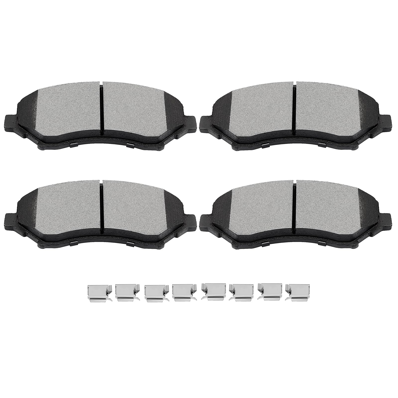 ECCPP D1273 front pads front view showing fitment and easy swap benefit