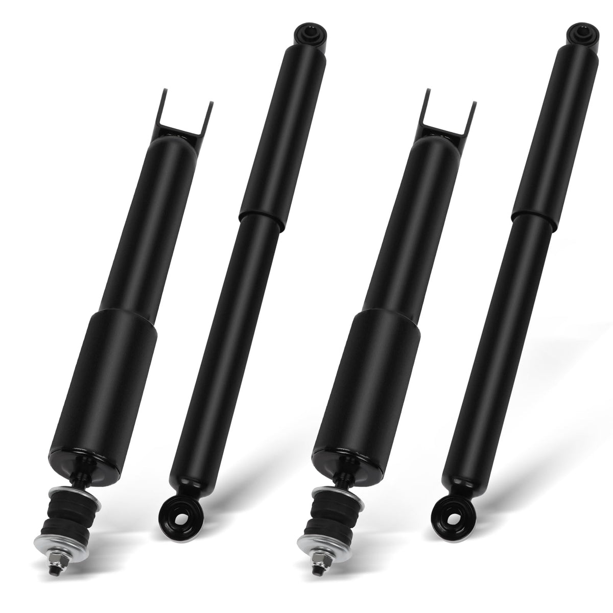 ECCPP front and rear shocks kit packaging showing four units and labels for correct fitment