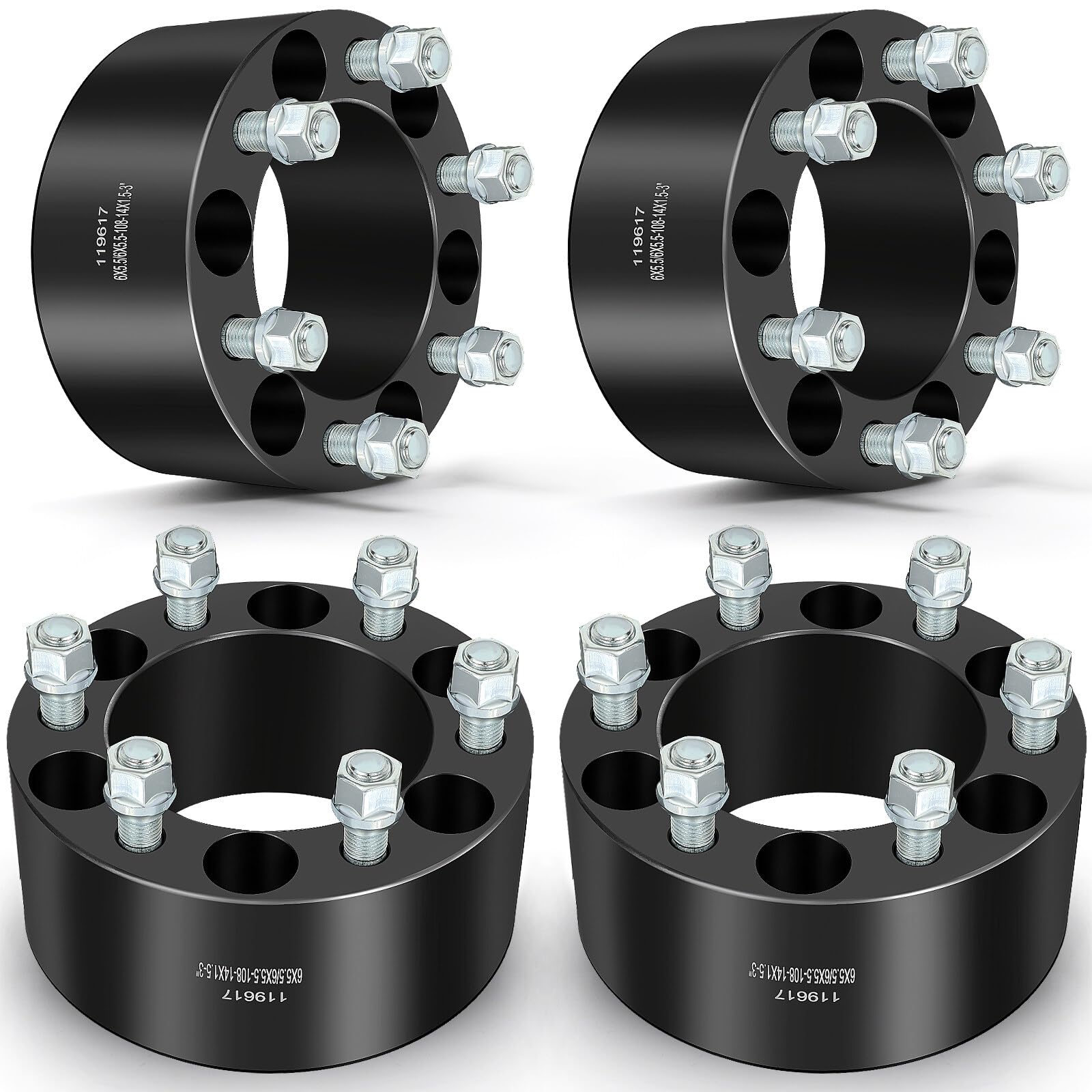 ECCPP front view spacer set showing kit completeness and easy fit