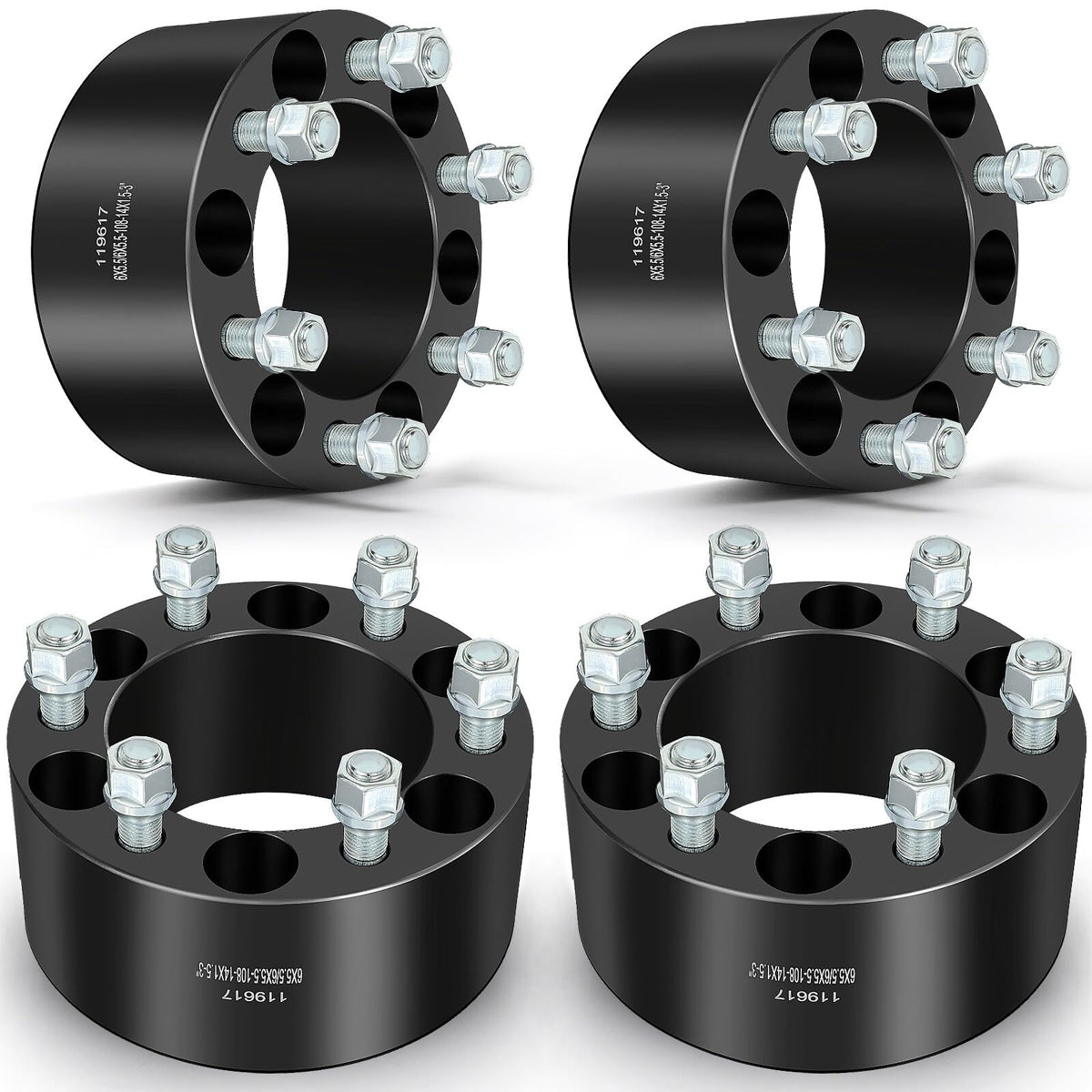 ECCPP front view spacer set showing kit completeness and easy fit