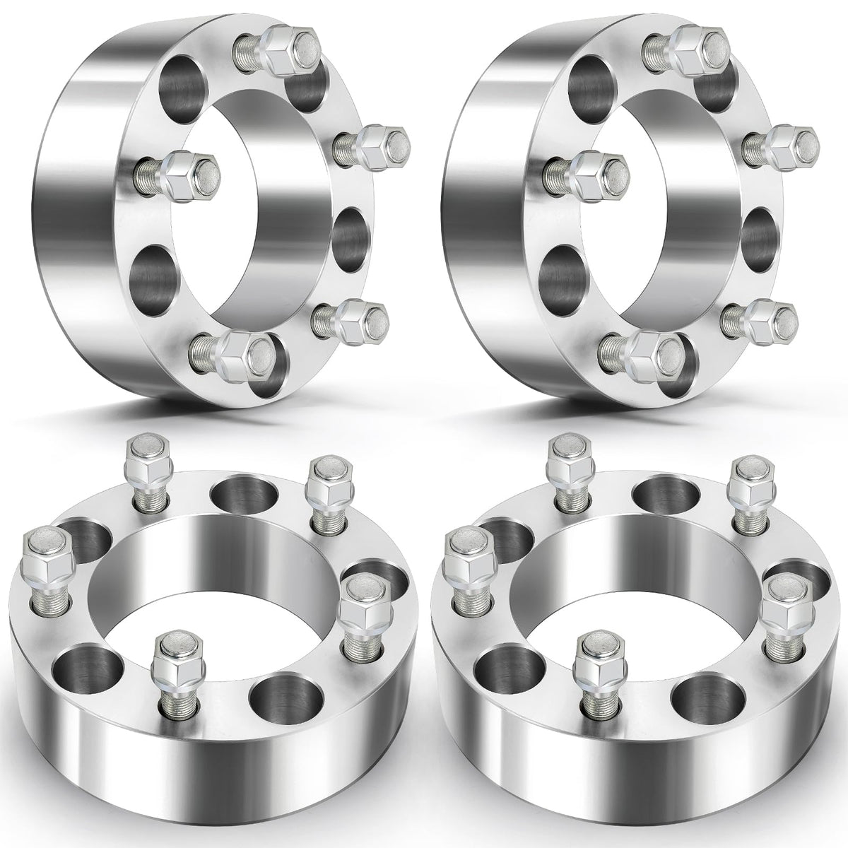 ECCPP front view of four spacers showing kit and benefit of complete set