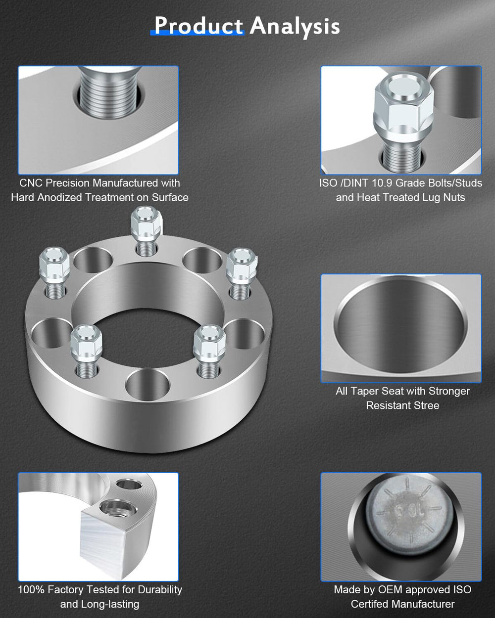 ECCPP spacer mounted on Ram 1500 hub demonstrating aggressive stance