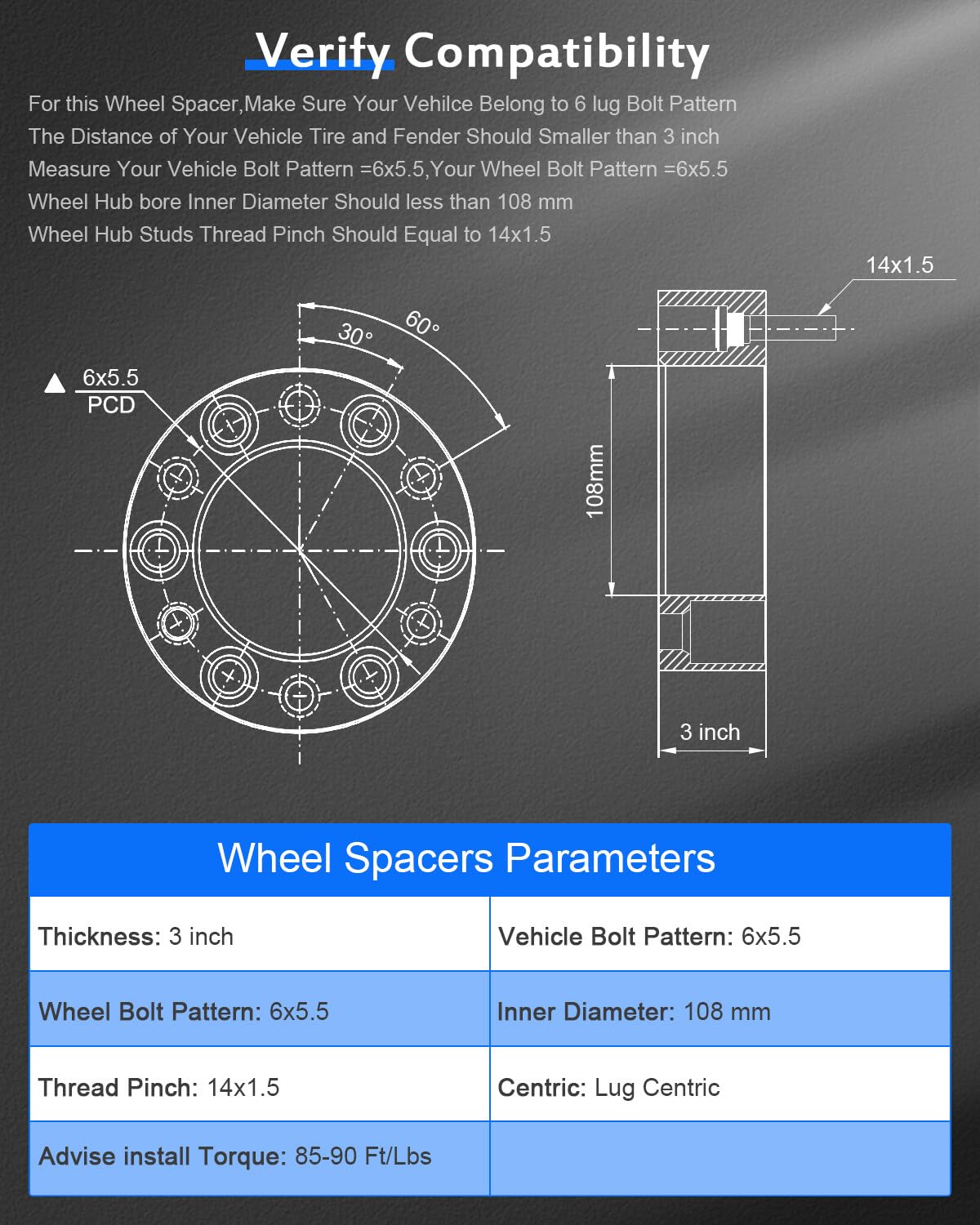 ECCPP spacer mounted on hub illustrating secure wheel positioning advantage
