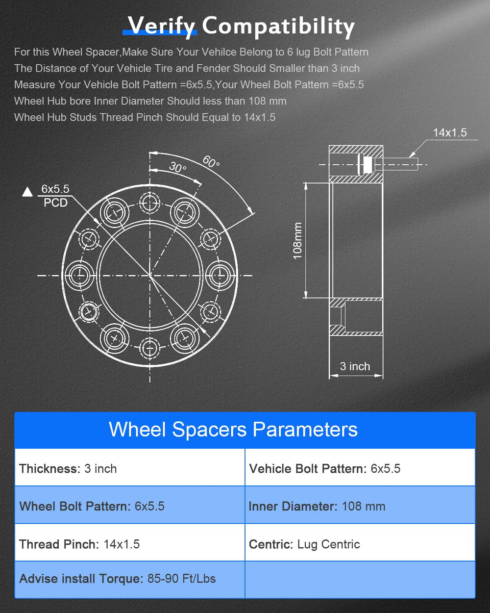 ECCPP spacer mounted on hub illustrating secure wheel positioning advantage