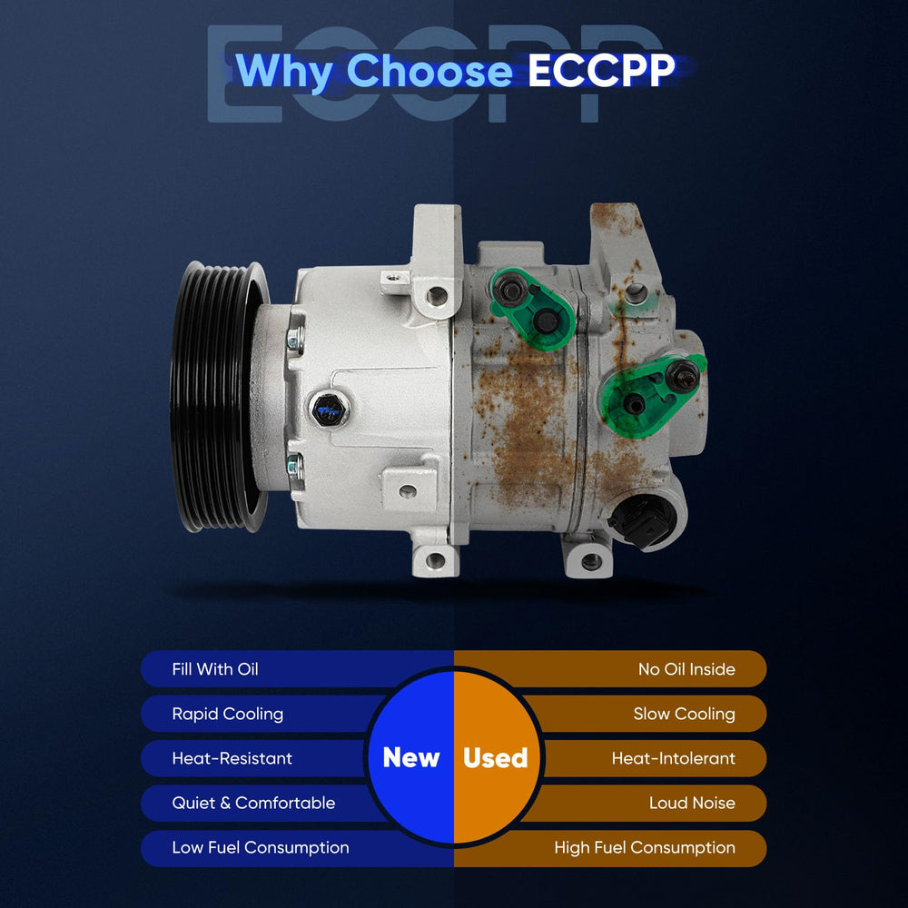 ECCPP oil fill plug and label showing PAG46 prefill for installation convenience