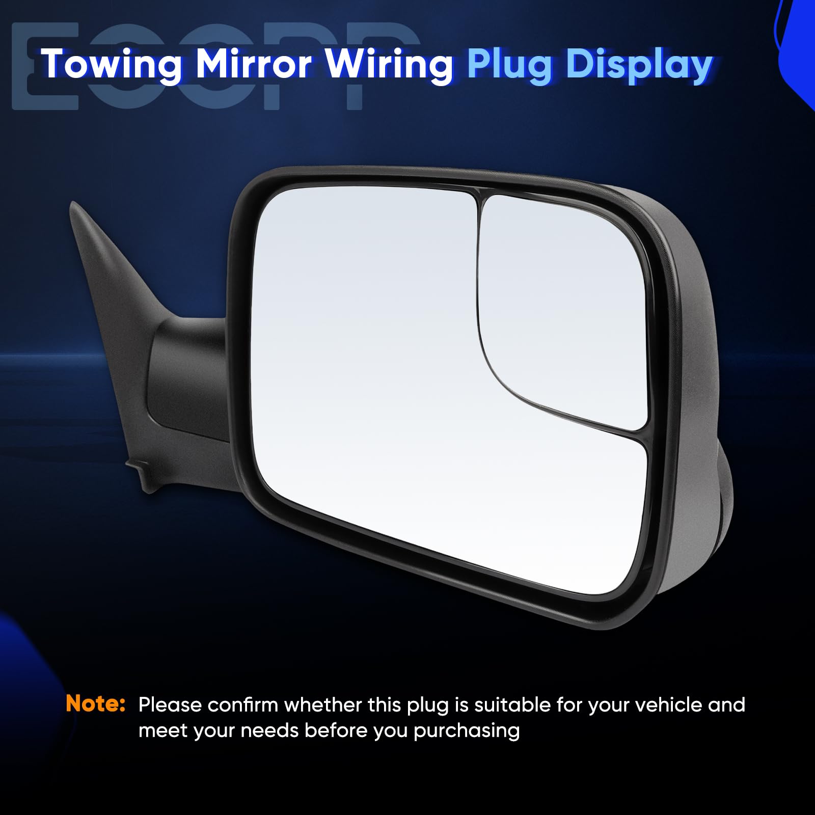 ECCPP packaging with left and right mirrors and hardware for straightforward install