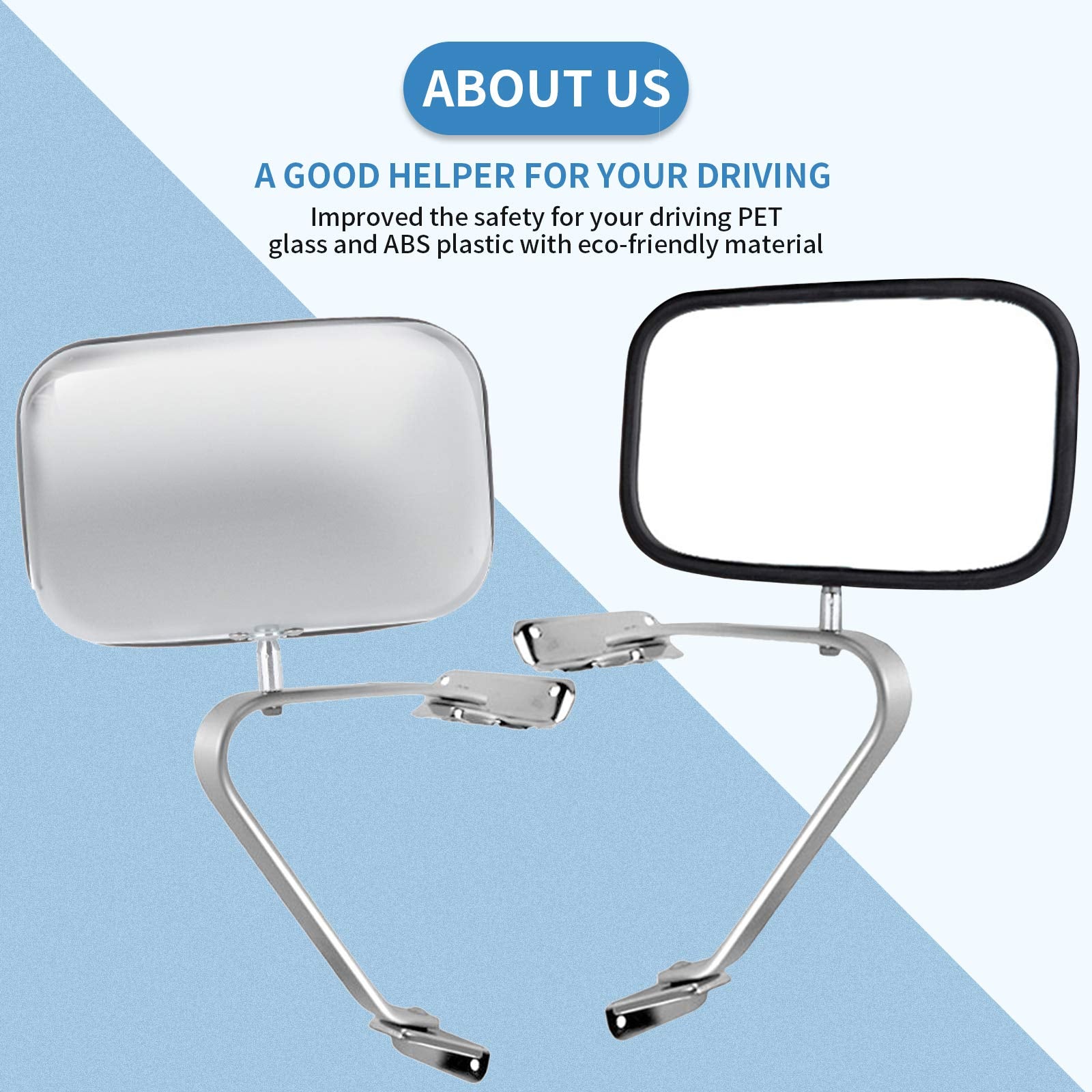 ECCPP passenger mirror mounted on F-150 showcasing correct alignment and fit