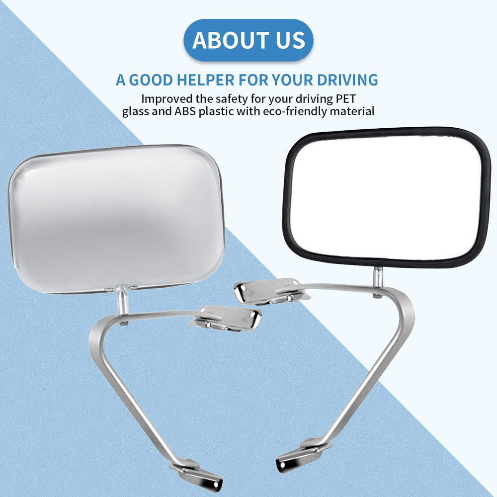 ECCPP passenger mirror mounted on F-150 showcasing correct alignment and fit