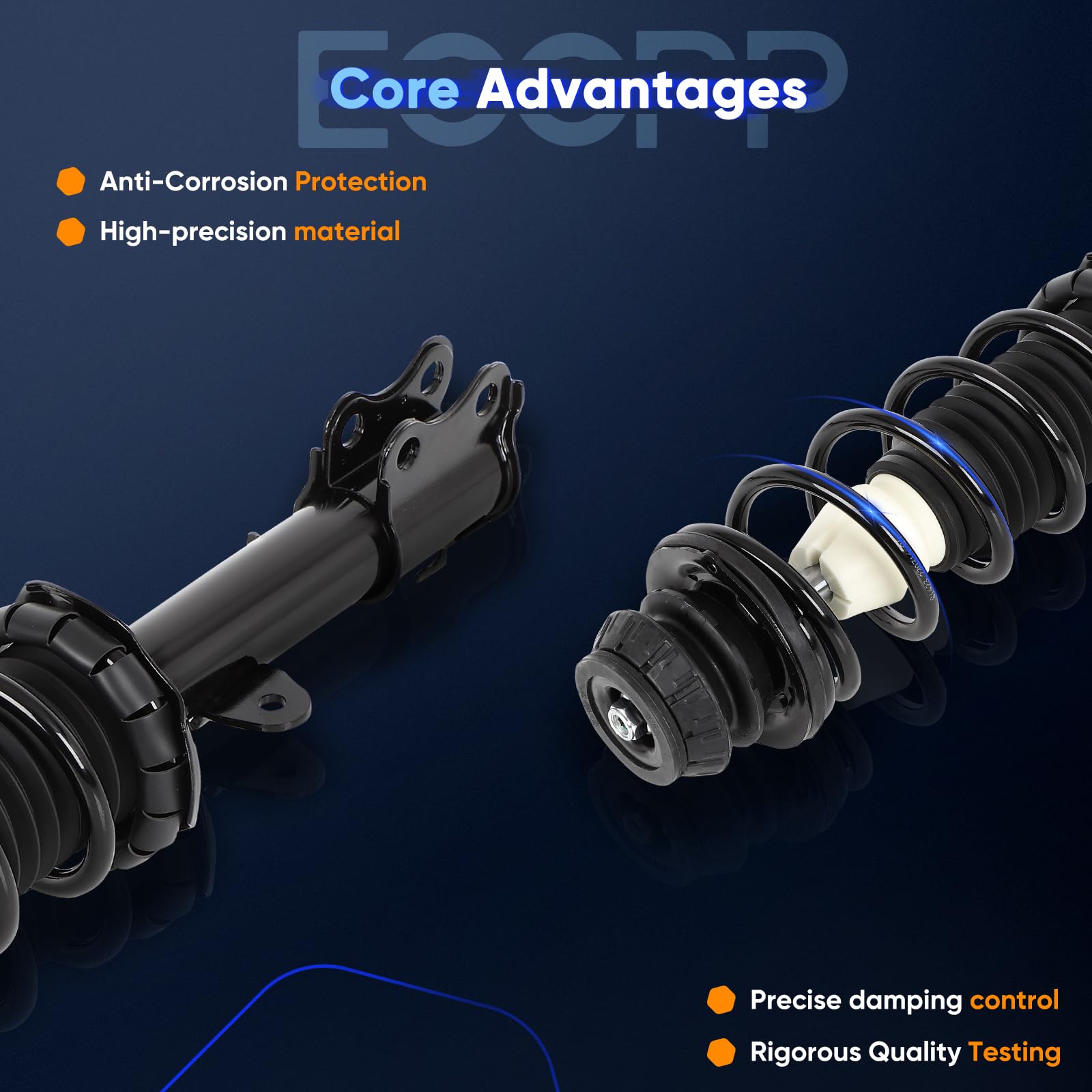 ECCPP protective boot and bump stop detail reducing debris damage