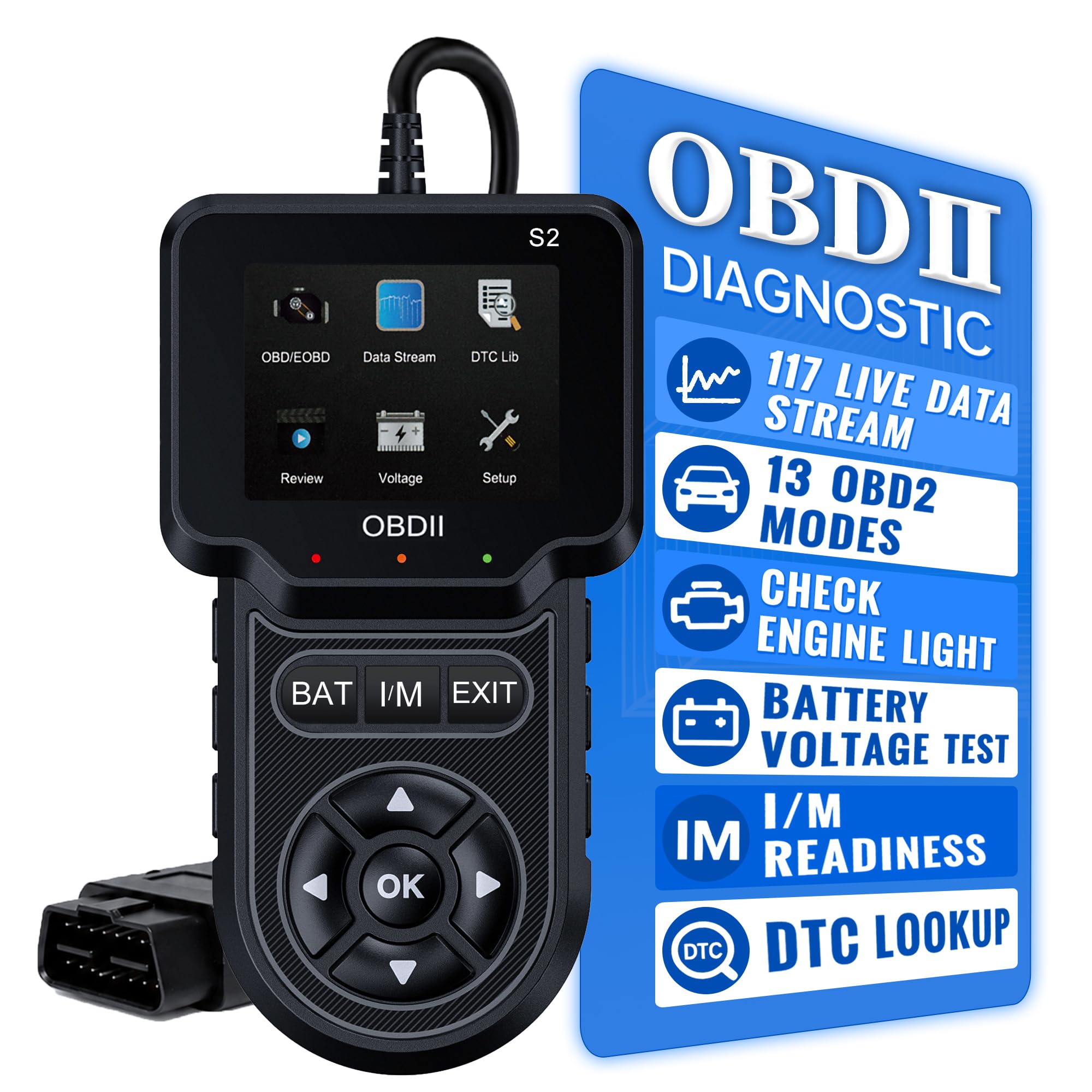 EchoTub S2 front display showing color screen for clear diagnostics