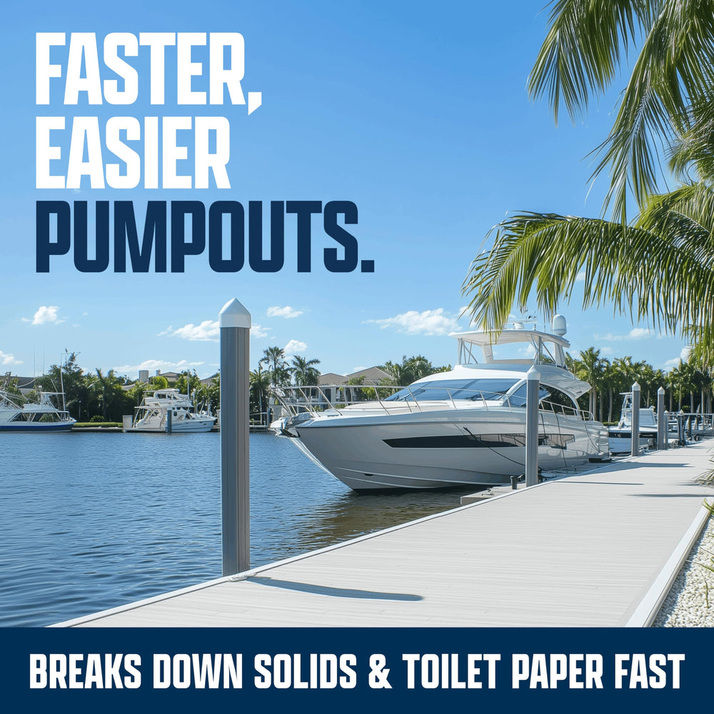 Eco Strong used during pump-out illustrating cleaner, quicker service