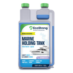 Eco Strong front label showing product and benefits for odor control