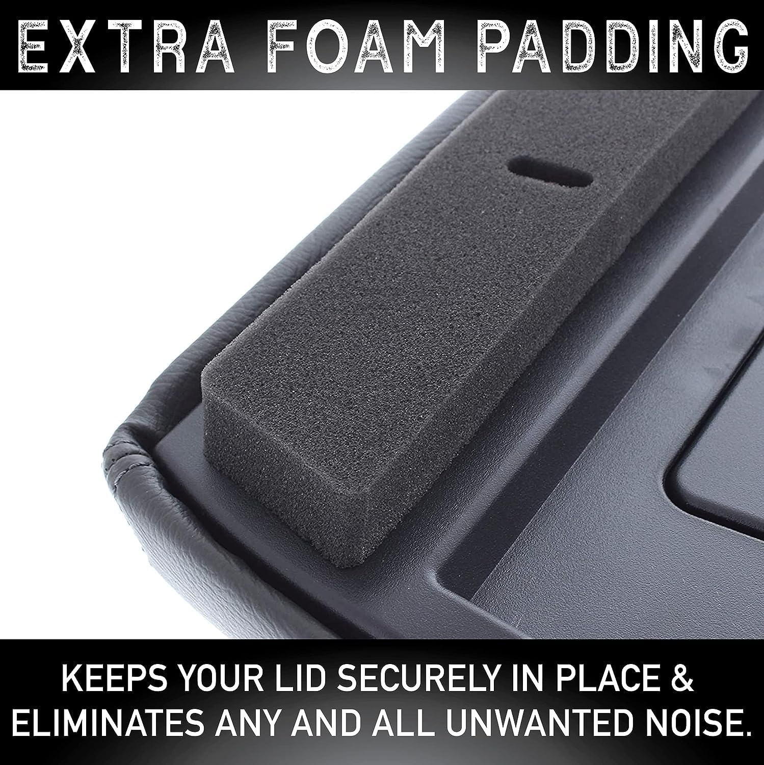 EcoAuto foam padding detail illustrating comfort and noise reduction
