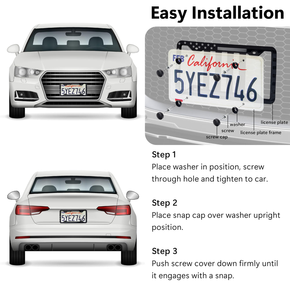 ecocstm installed frame with clear registration visibility and legal compliance