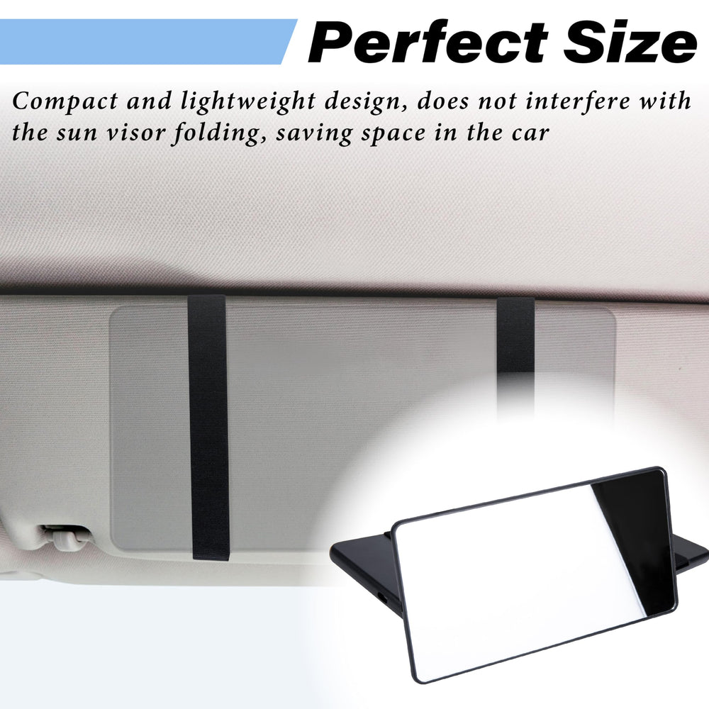 ecocstm mirror beside smartphone illustrating size and portability benefit