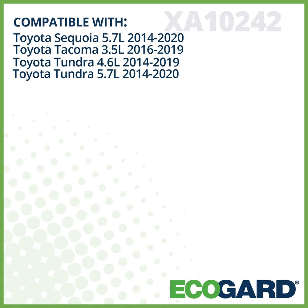 ECOGARD XA10242 installed in vehicle airbox demonstrating easy swap benefit