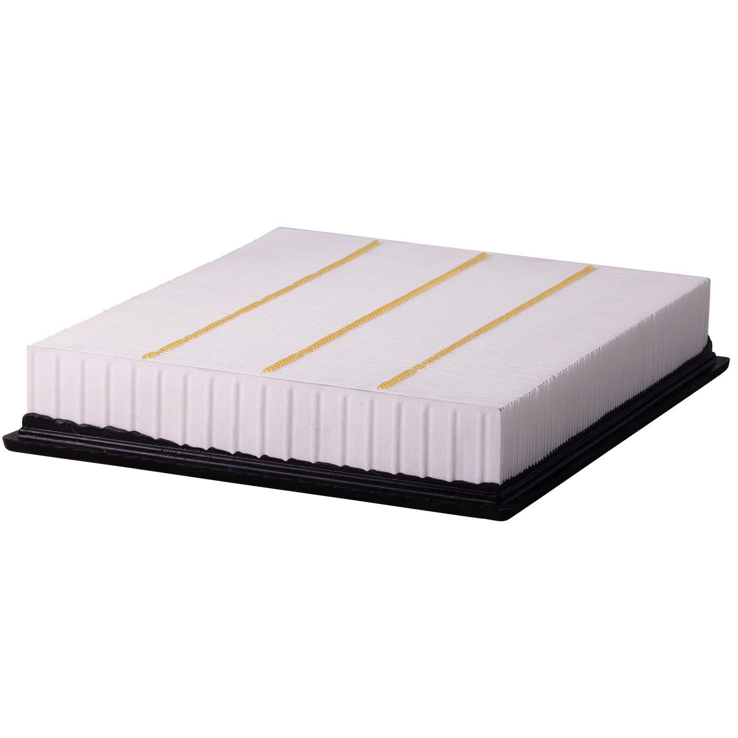 ECOGARD filter size comparison with ruler illustrating accurate fitment dimensions
