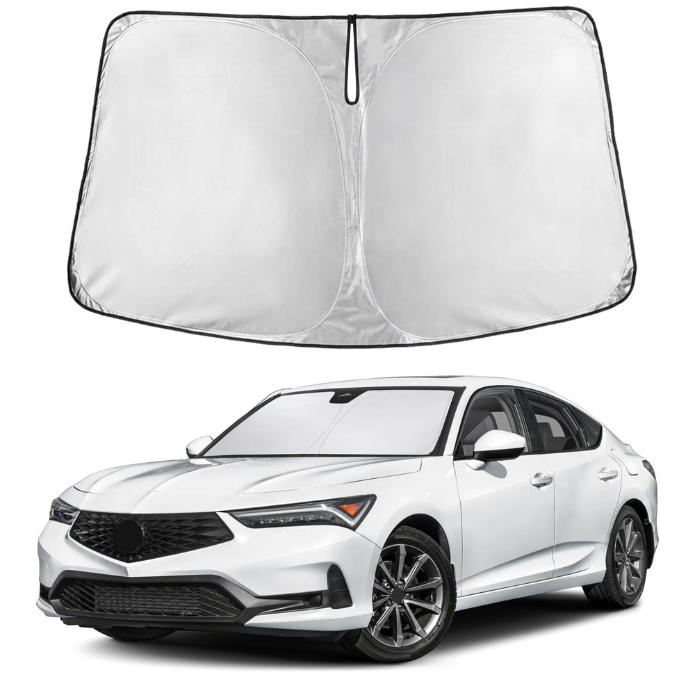 EcoNour front view showing full Acura Integra windshield coverage and sun protection