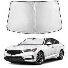 EcoNour front view showing full Acura Integra windshield coverage and sun protection