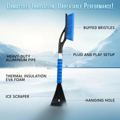 EcoNour bristle head texture highlighting PVC bristles that clear snow safely