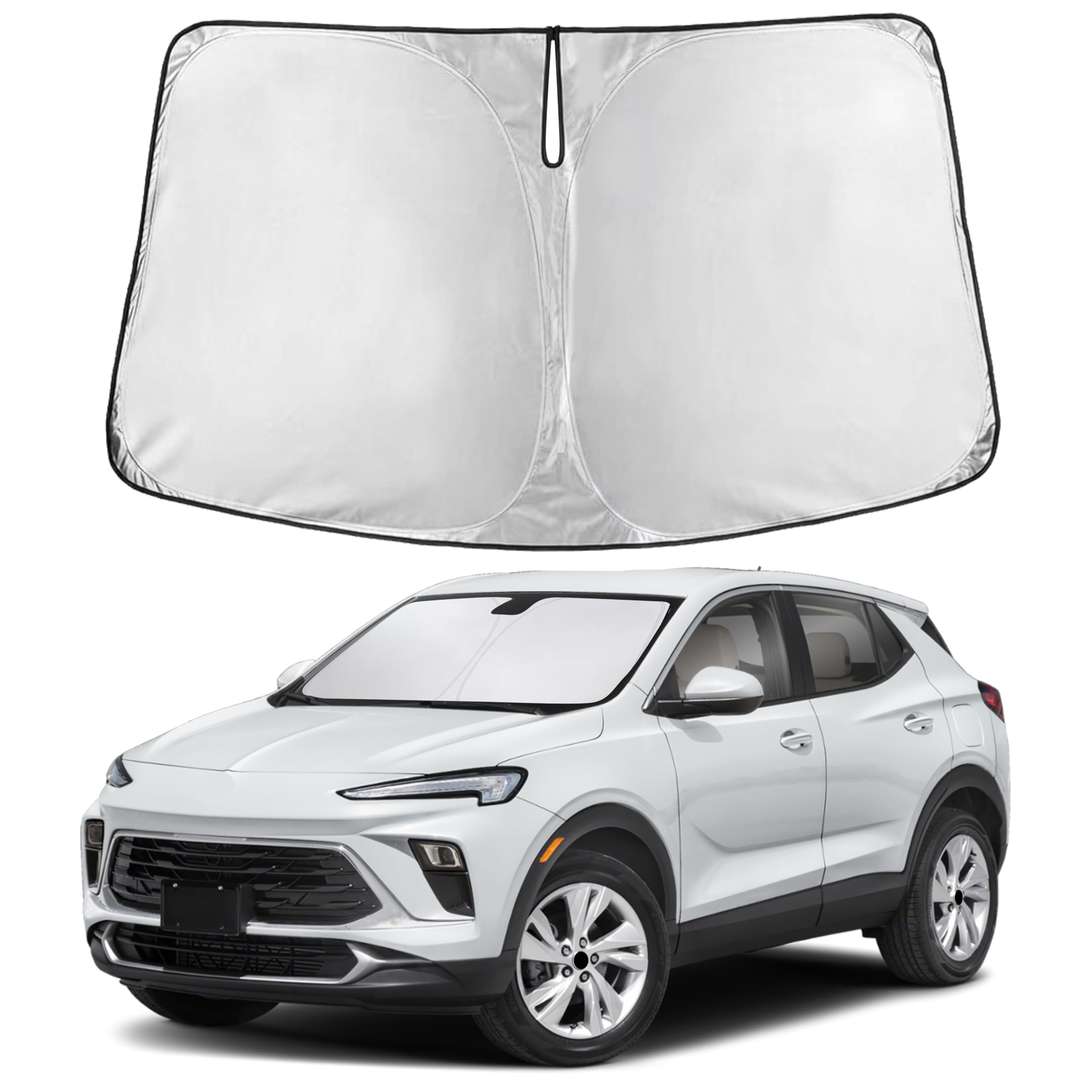 EcoNour front view on Buick Encore GX windshield protecting interior
