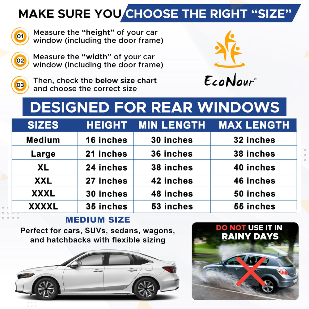EcoNour screen with child sleeping calmly in backseat enjoying ventilation