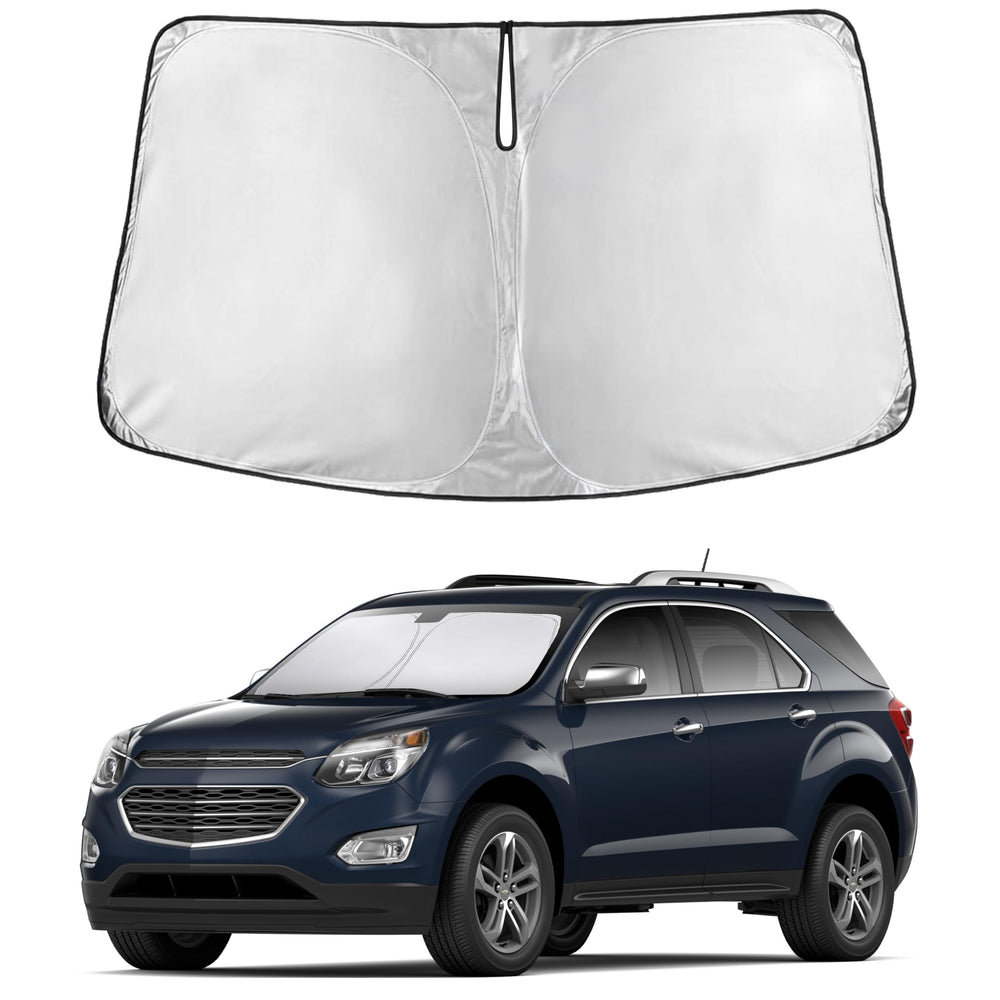 EcoNour front view showing full windshield coverage and clean fit for Equinox