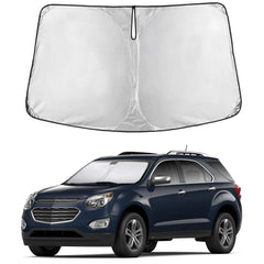 EcoNour front view showing full windshield coverage and clean fit for Equinox