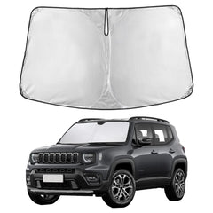EcoNour front view of sunshade on Renegade showing full coverage and protection