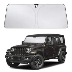EcoNour front view showing precise Jeep Wrangler windshield fit for protection