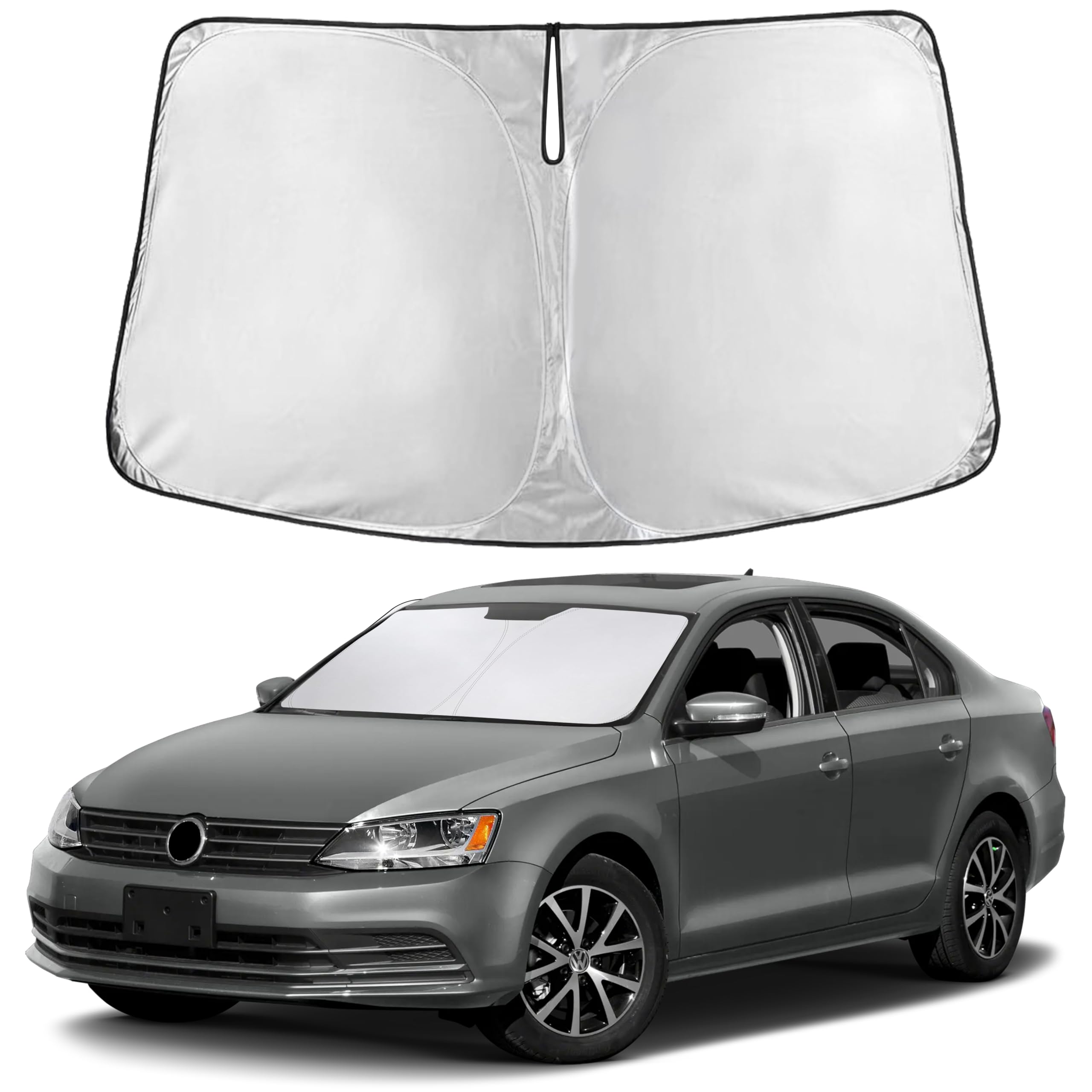 EcoNour front view showing full windshield fit and protection benefit