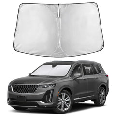 EcoNour front view on XT6 windshield showing full coverage and neat fit