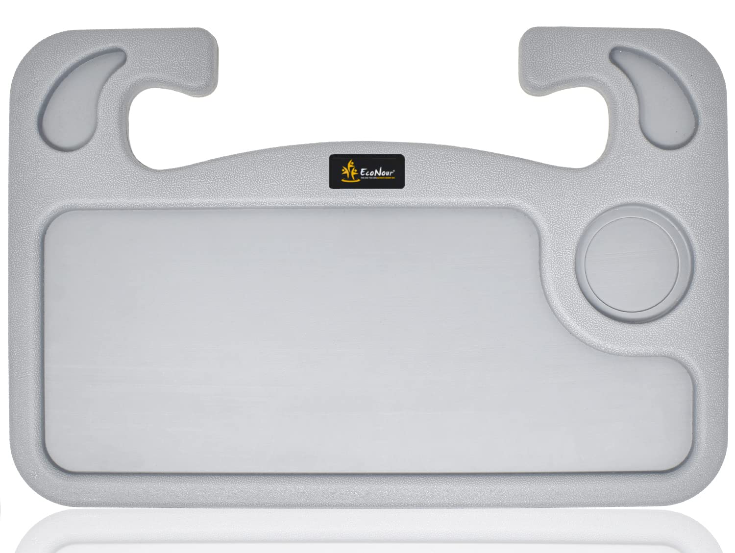 EcoNour front view showing tray shape and grey finish for practical storage