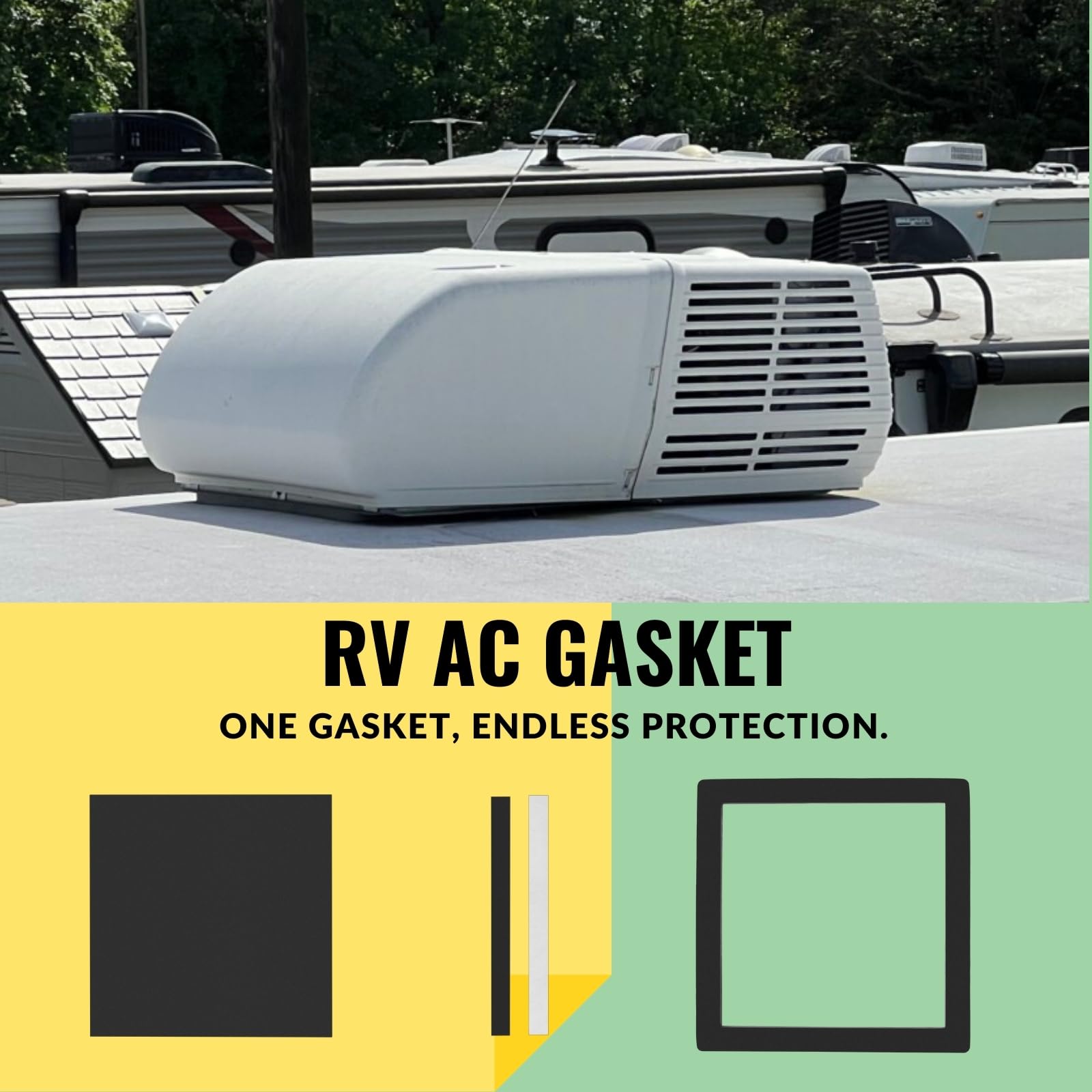 EcoSynic adhesive backing peel-and-stick detail for fast installation