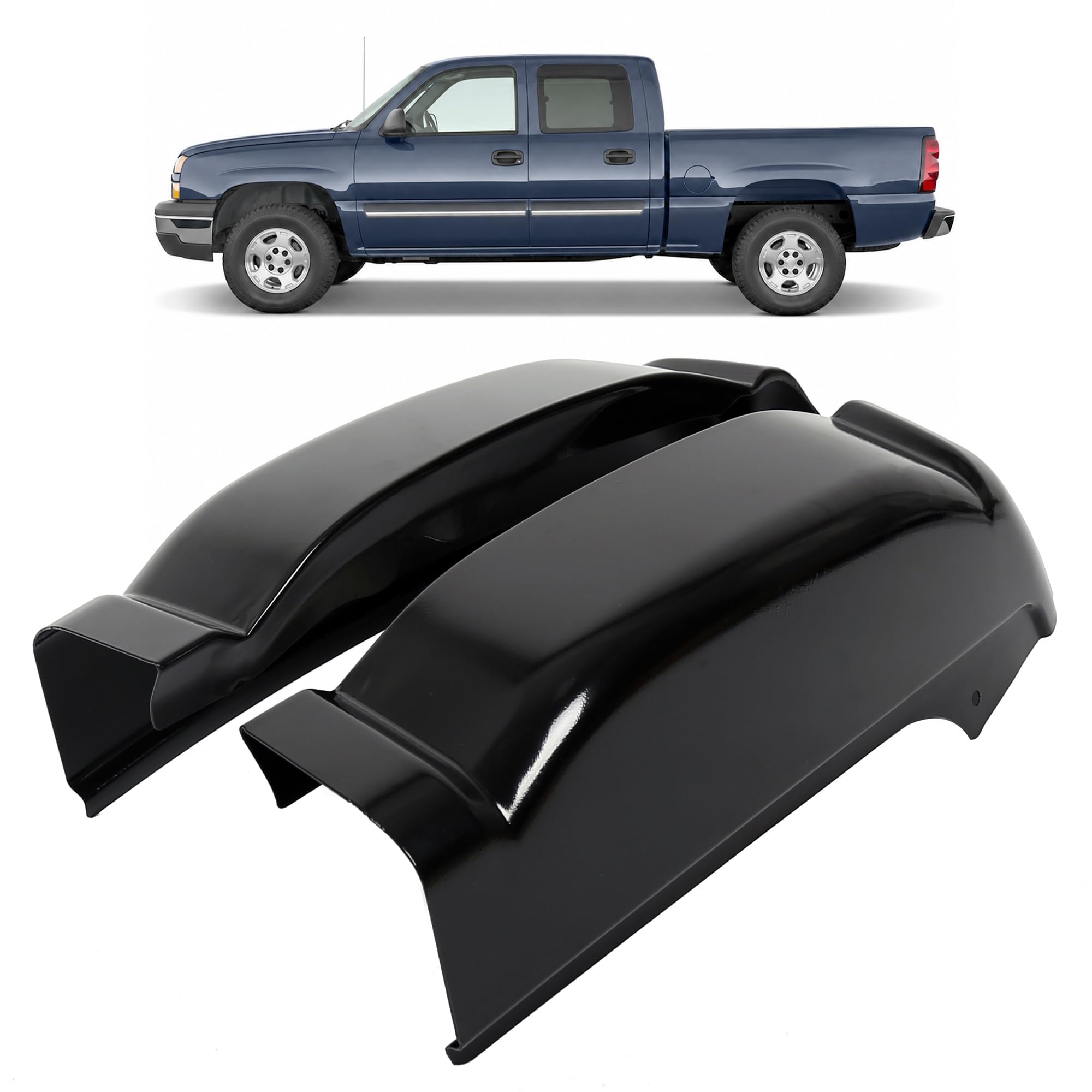 ECOTRIC front view of both cab corners showing fit and clean edges for perfect replacement