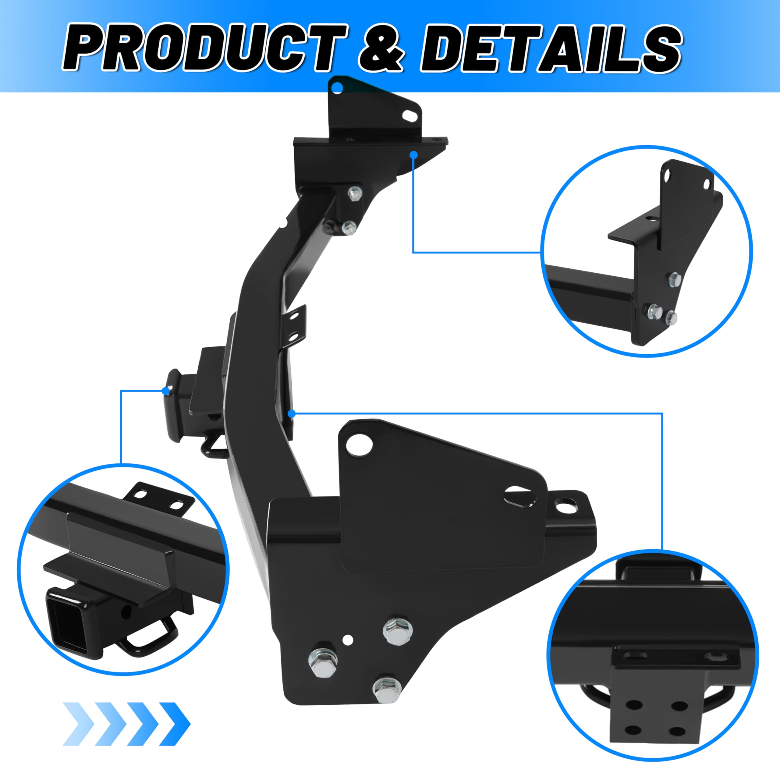 ECOTRIC rust-resistant coated finish protecting hitch from corrosion