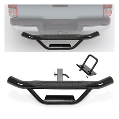 ECOTRIC front view of hitch step showing full width and benefit of easy access