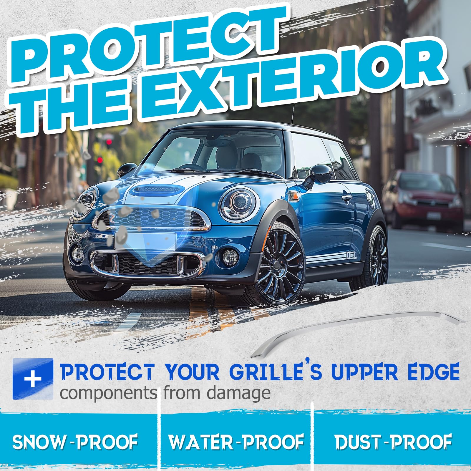 ECOTRIC installed on car with scale to show correct size fitment