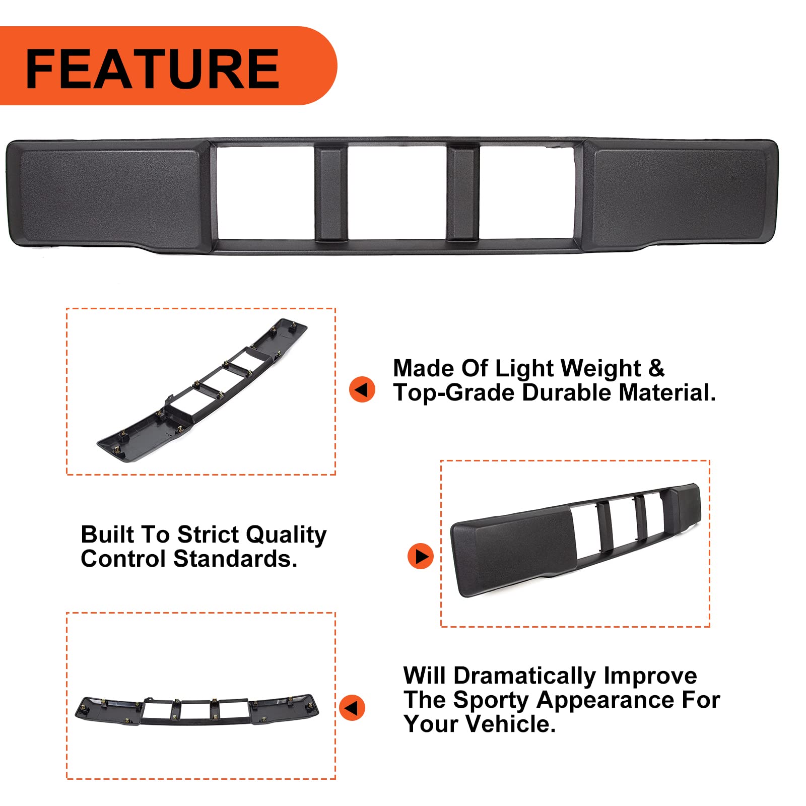 ECOTRIC grille installed on F-150 demonstrating direct-fit installation benefit