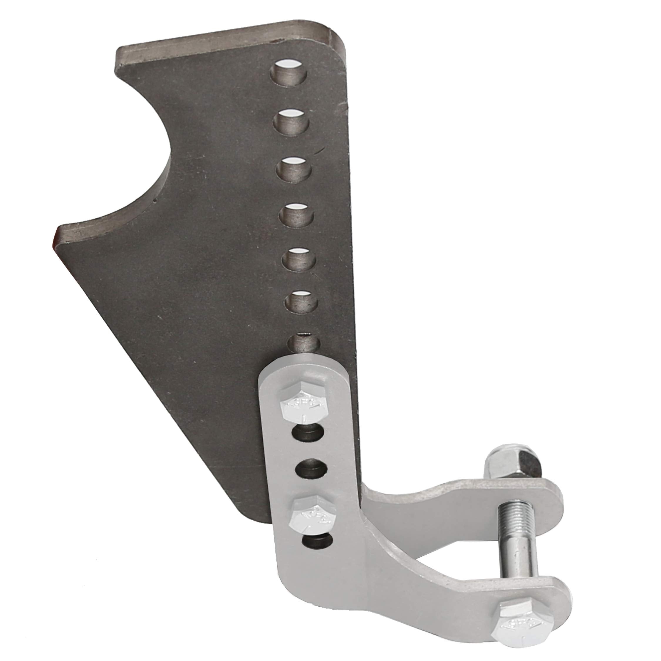 ECOTRIC weld-on bracket mounted on 3" axle tube demonstrating fitment advantage