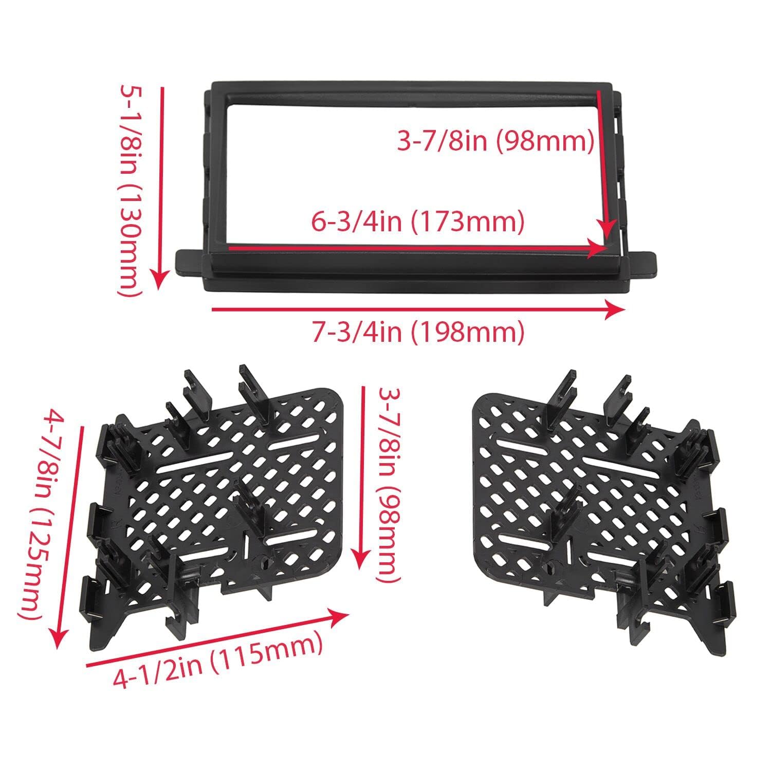 ECOTRIC mounted with double-DIN stereo demonstrating integrated OEM-style look