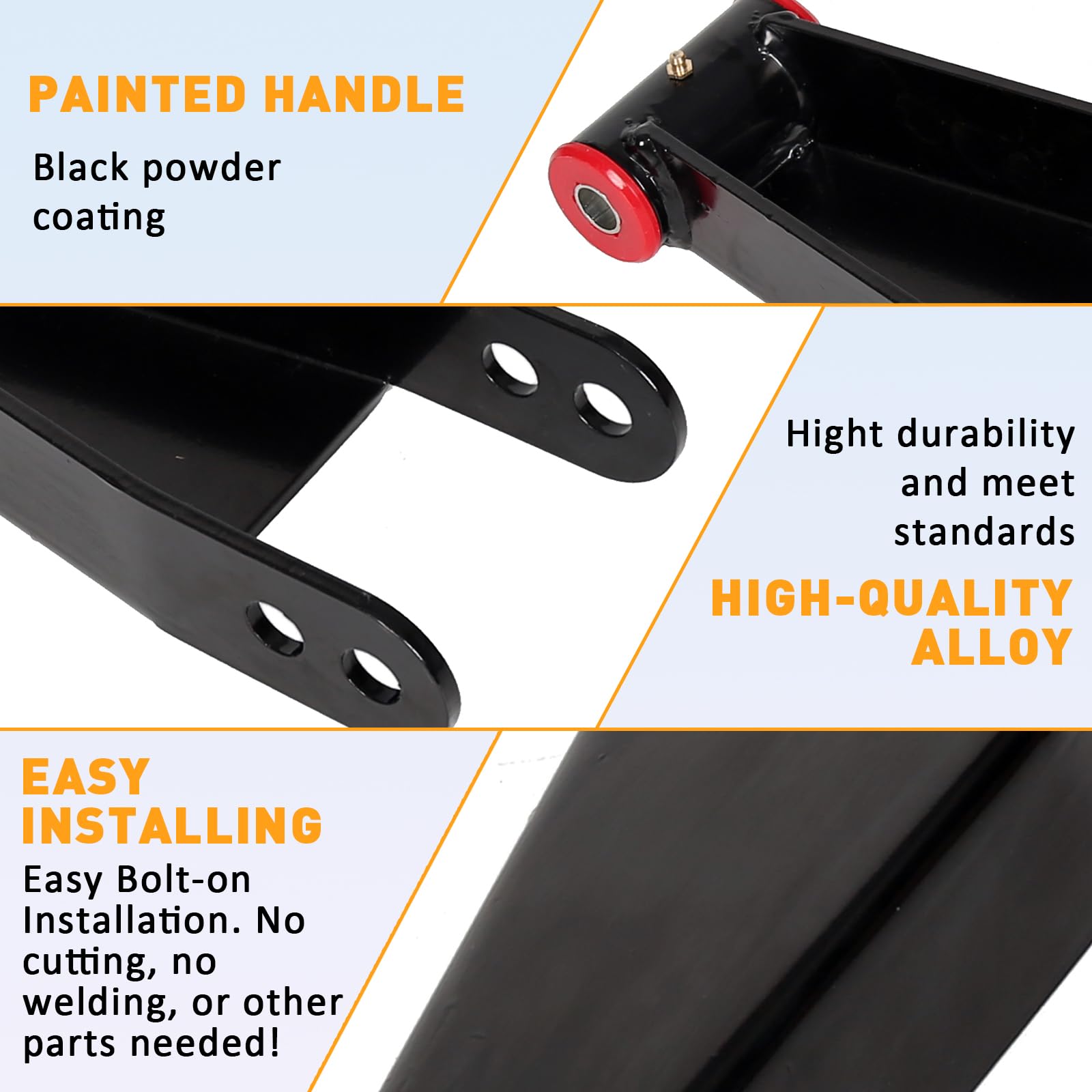 ECOTRIC textured black powder-coating finish preventing corrosion and maintaining appearance
