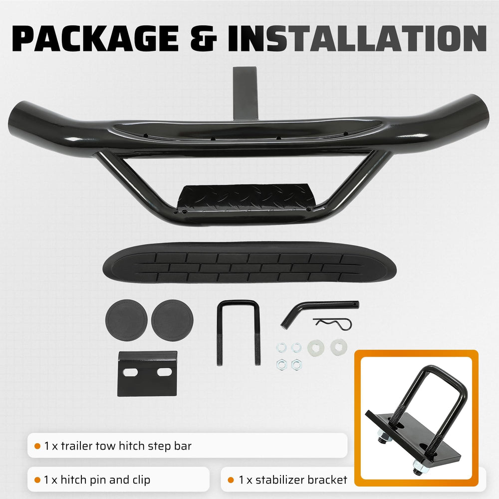 ECOTRIC in use as a foothold on SUV emphasizing safe roof access