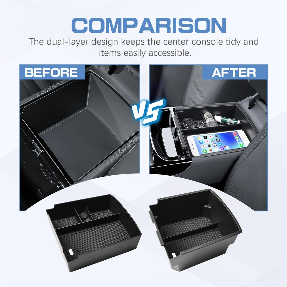 EDBETOS lower compartment detail storing cables and coins neatly