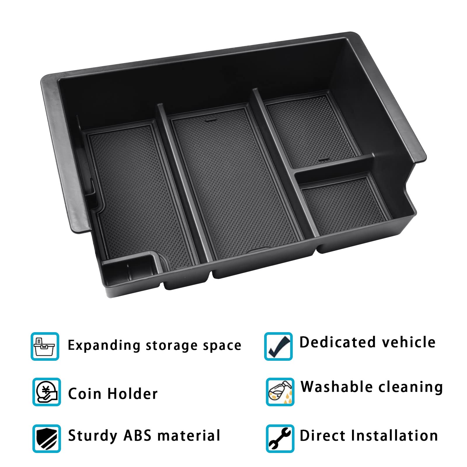 EDBETOS rubber pads close-up reducing rattles and securing items while driving