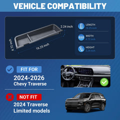 EDBETOS tray installed in Chevy Traverse demonstrating seamless factory integration