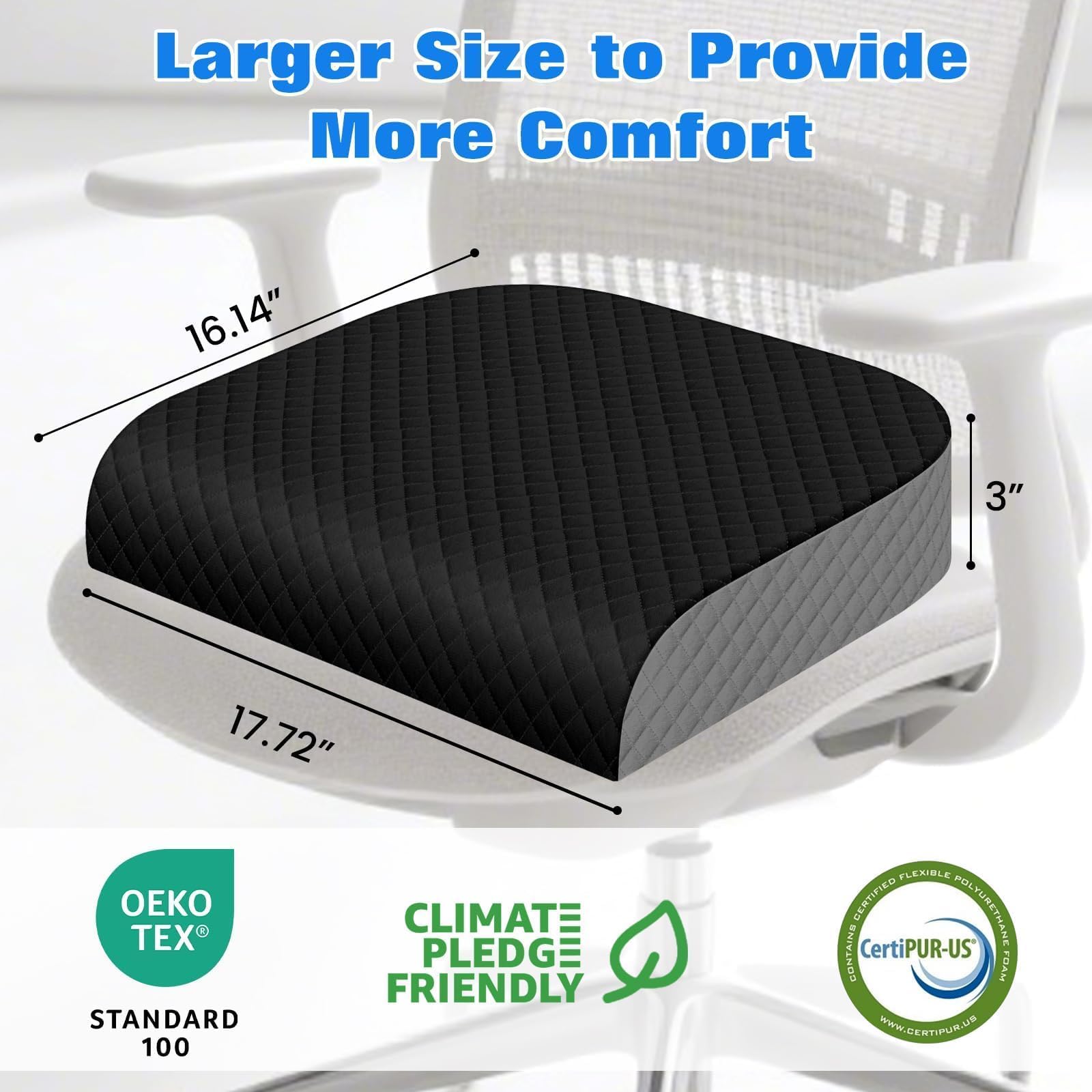 EdenDwell memory foam close-up showing dense texture for lasting support